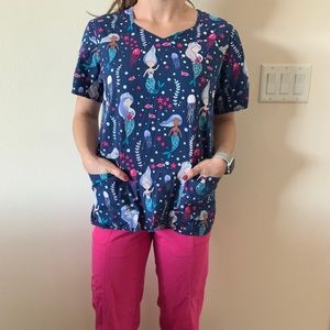 Mermaid scrub top!